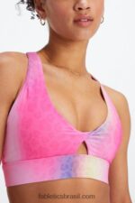 Fabletics leopardo ombre 420HR1714 sutiã esportivo oasis twist 108 mulheres - Image 3