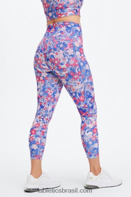 Fabletics liberdade floral 420HR881 legging cintura alta pureluxe ultra 7/8 65 mulheres