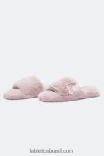 Fabletics lilás 420HR2952 chinelo de pele mulheres