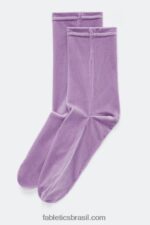 Fabletics lilás brilhante 420HR3004 meia de veludo mulheres - Image 2