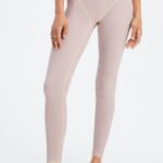 Fabletics lilás/manteiga silenciado 420HR1083 legging waffle mulheres