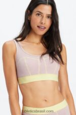 Fabletics lilás/manteiga silenciado 420HR1533 sutiã waffle mulheres