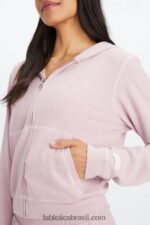 Fabletics lilás/pétala silenciado 420HR2494 moletom waffle com zíper mulheres - Image 3