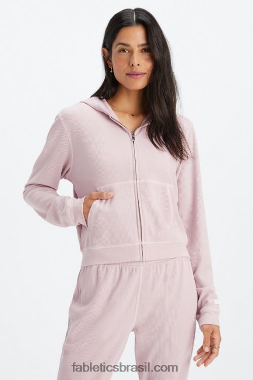 fabletics_lilas_petala_silenciado_420hr2494_moletom_waffle_com_ziper_mulheres.jpg Fabletics lilás/pétala silenciado 420HR2494 moletom waffle com zíper mulheres - Image 1
