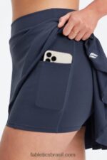 Fabletics lilás/pétala silenciado 420HR632 saia de babados mulheres - Image 2