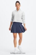 Fabletics lilás/pétala silenciado 420HR632 saia de babados mulheres - Image 4