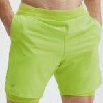 Fabletics limão vívido 420HR3321 o curto fundamental (alinhado) homens