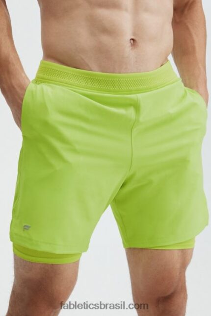 Fabletics limão vívido 420HR3321 o curto fundamental (alinhado) homens
