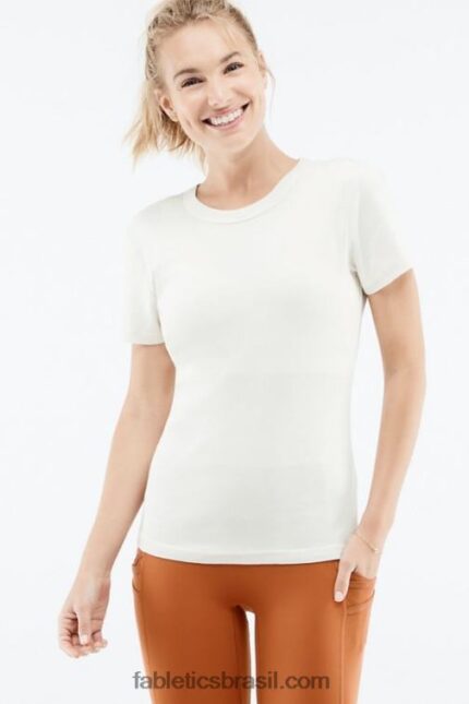 Fabletics linho 420HR2068 t-shirt de manga curta tinsley mulheres