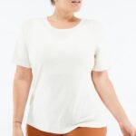 Fabletics linho 420HR2069 t-shirt de manga curta tinsley mulheres