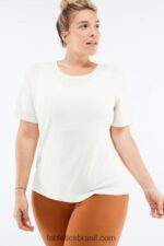 Fabletics linho 420HR2069 t-shirt de manga curta tinsley mulheres