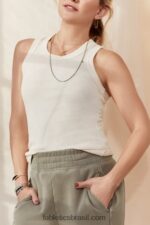 Fabletics linho 420HR2331 tanque de lata mulheres