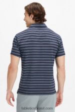 Fabletics listra secreta azul marinho clássico 420HR3433 o polo 24-7 172 homens - Image 2