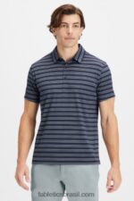 Fabletics listra secreta azul marinho clássico 420HR3433 o polo 24-7 172 homens
