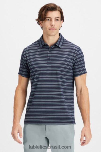 Fabletics listra secreta azul marinho clássico 420HR3433 o polo 24-7 172 homens