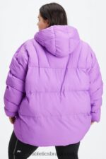 Fabletics logo ultravioleta/salgueiro/garça 420HR2784 baiacu com capuz acolchoado mulheres - Image 2