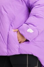 Fabletics logo ultravioleta/salgueiro/garça 420HR2784 baiacu com capuz acolchoado mulheres - Image 4