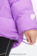 Fabletics logo ultravioleta/salgueiro/garça 420HR2784 baiacu com capuz acolchoado mulheres - Image 5