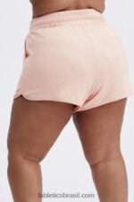 Fabletics logotipo branco/branco 420HR481 short de academia lounge terry mulheres - Image 3