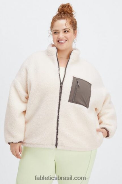 Fabletics logótipo da casca de garça/salgueiro 420HR2794 jaqueta de pelúcia rylan mulheres