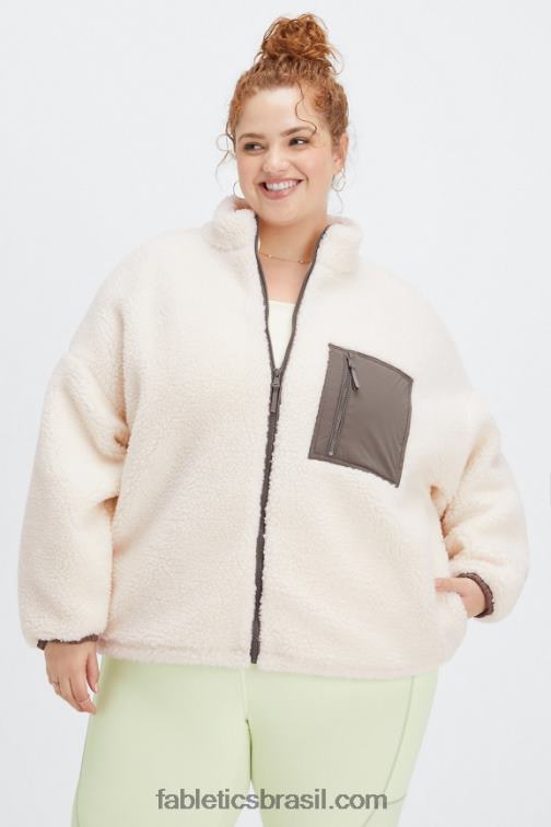 Fabletics logótipo da casca de garça/salgueiro 420HR2794 jaqueta de pelúcia rylan mulheres - Image 1