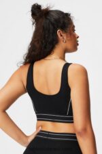 Fabletics logotipo preto/branco clássico 420HR1816 sutiã esportivo de médio impacto mulheres - Image 2