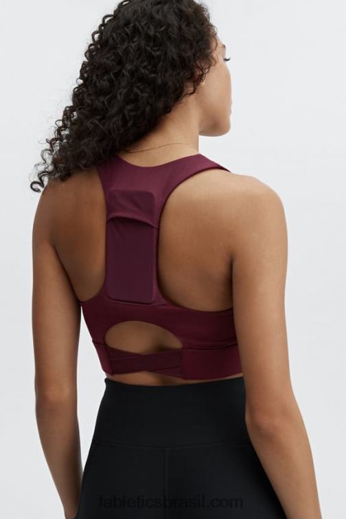 Fabletics logotipo vinho do porto/vinho do porto 420HR1834 sutiã esportivo midi impacto médio para viagem 129 mulheres - Image 2