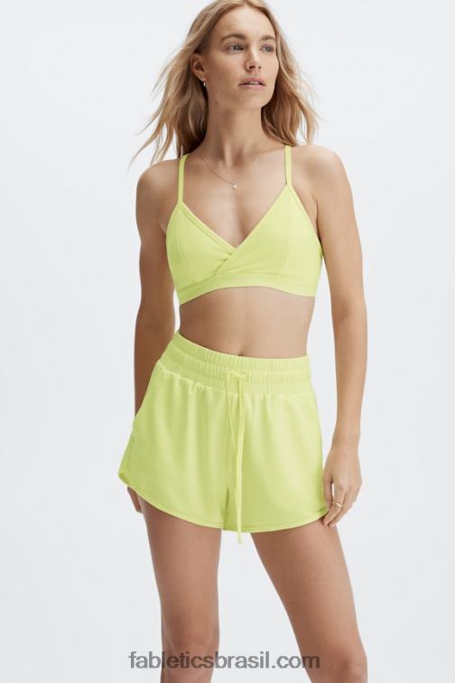Fabletics logotipo vinho do porto/vinho do porto 420HR479 short de academia lounge terry mulheres - Image 4