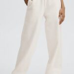 Fabletics madeira de bétula/verdadeiro azul-petróleo/laranja estourada 420HR112 calça de moletom de perna larga mulheres