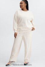 Fabletics madeira de bétula/verdadeiro azul-petróleo/laranja estourada 420HR113 calça de moletom de perna larga mulheres - Image 4