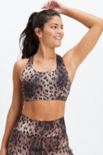 Fabletics manchado/preto 420HR1784 boost sutiã esportivo de médio impacto 120 mulheres - Image 2