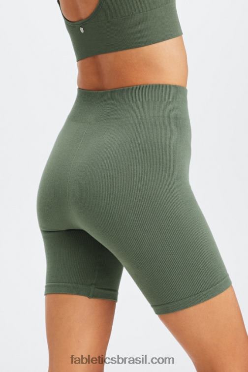 fabletics_manchado_preto_420hr446_short_sem_costura_de_cintura_alta_de_7_em_nuvem_mulheres.jpg Fabletics manchado/preto 420HR446 short sem costura de cintura alta de 7" em nuvem mulheres - Image 1