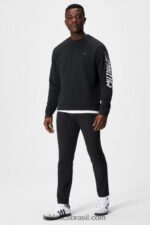 Fabletics mangas rápidas pretas 420HR3692 a equipe de referência homens - Image 3