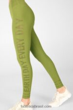 Fabletics manjericão/pardo 420HR1313 legging cintura alta em malha malhada mulheres - Image 2