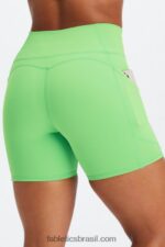 Fabletics manjericão/pardo 420HR299 oasis pureluxe cintura alta 6'' short 13 mulheres