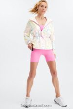 Fabletics margarida de retalhos 420HR2813 jaqueta tecida rosa mulheres - Image 2