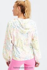 Fabletics margarida de retalhos 420HR2813 jaqueta tecida rosa mulheres - Image 4