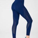 Fabletics marinha 420HR1245 legging cintura alta em malha esculpida mulheres