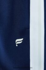 Fabletics marinha colegiada/multi faixa 420HR33 calça tricô afunilada mulheres - Image 4