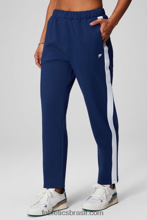 fabletics_marinha_colegiada_multi_faixa_420hr33_calca_trico_afunilada_mulheres.jpg Fabletics marinha colegiada/multi faixa 420HR33 calça tricô afunilada mulheres - Image 1