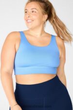 Fabletics marinha/marina 420HR1924 sutiã de camada dupla mulheres - Image 3