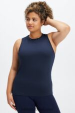 Fabletics marinha profunda 420HR2123 tanque traseiro aberto dry-flex mulheres - Image 2