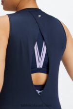 Fabletics marinha profunda 420HR2123 tanque traseiro aberto dry-flex mulheres - Image 3