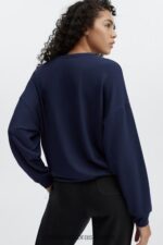 Fabletics marinha profunda 420HR2426 pulôver de luxo mulheres - Image 3