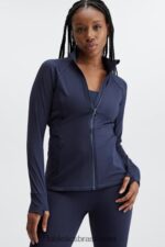 Fabletics marinha profunda 420HR2572 jaqueta de performance trinity mulheres