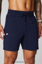 Fabletics marinha profunda 420HR3282 o short leve homens
