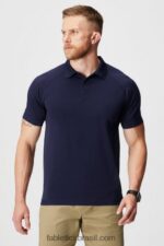 Fabletics marinha profunda 420HR3408 o dia de treinamento polo 167 homens