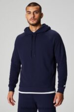 Fabletics marinha profunda 420HR3652 o moletom com capuz leve homens
