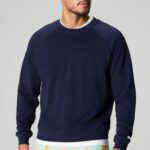 Fabletics marinha profunda 420HR3666 a tripulação leve homens