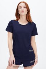 Fabletics marinha profunda/clube atlético 420HR2021 camiseta clássica mulheres